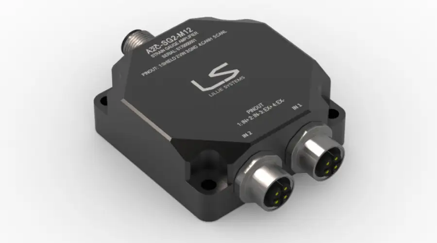 A2C-SG2 strain gauge signal conditioner with CAN Bus and M12 connectors