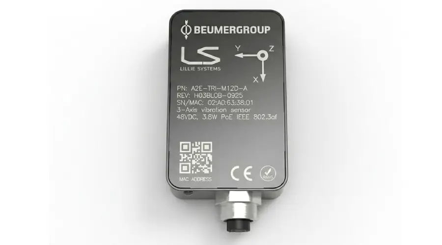 A2E-TRI triple accelerometer over Ethernet and PoE